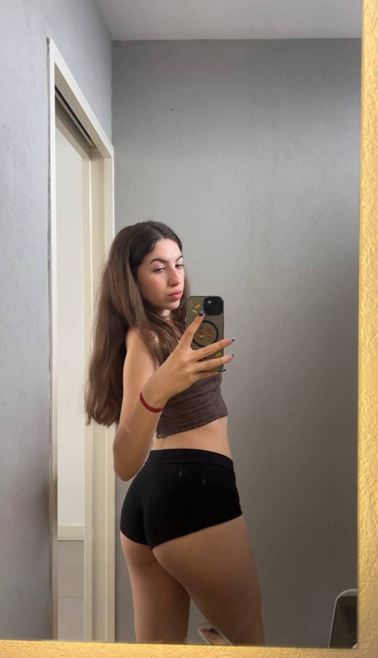 Amber in her underwear in Terezin