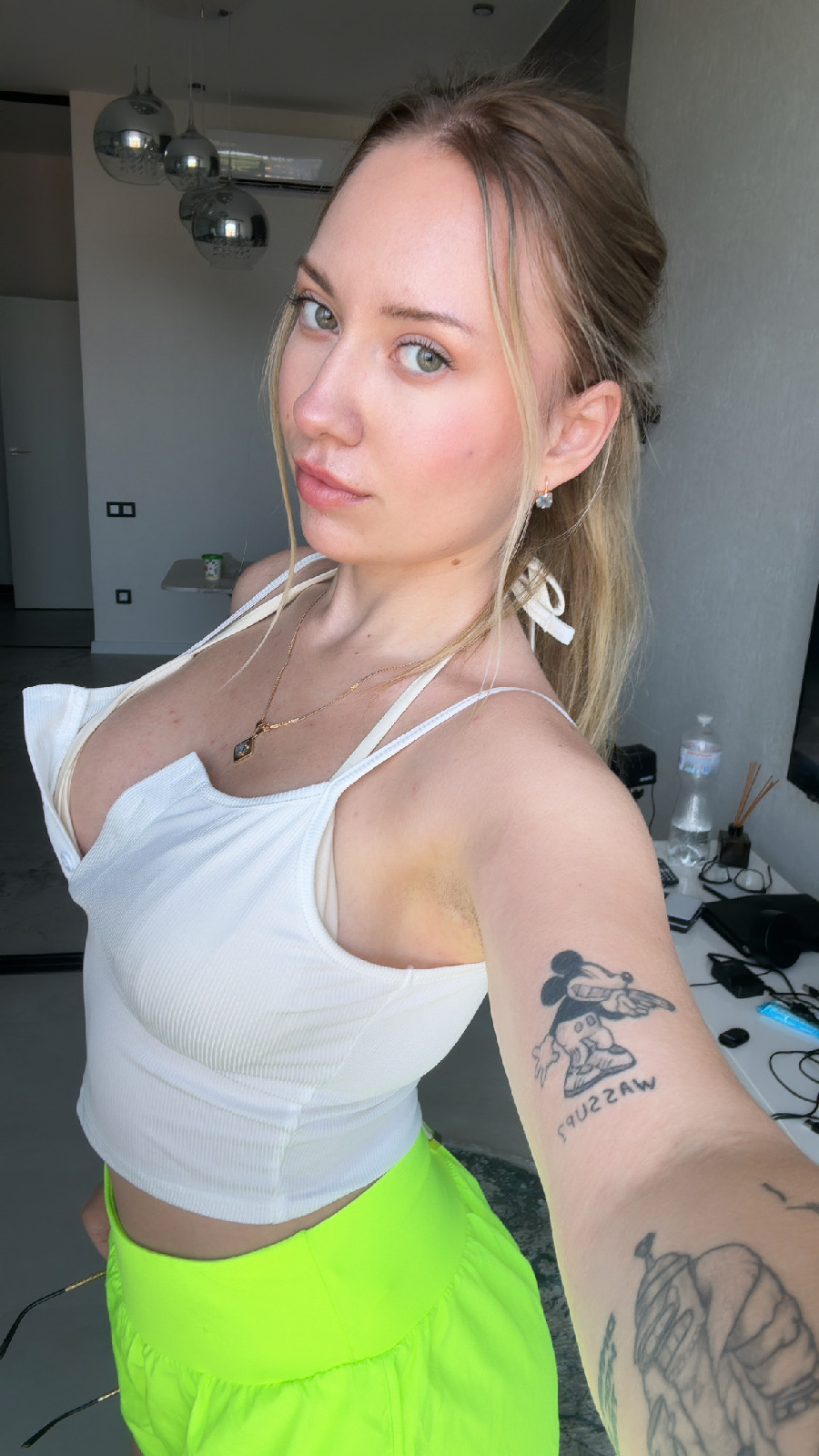 KateV in her underwear in Terezin